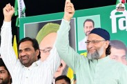 owaisi hanuman beniwal jaipur rally nagar nigam election 2026 rlp aimim