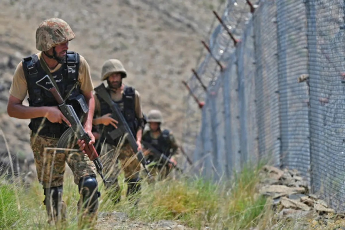 Pakistan soldiers on Pak-Afghan border