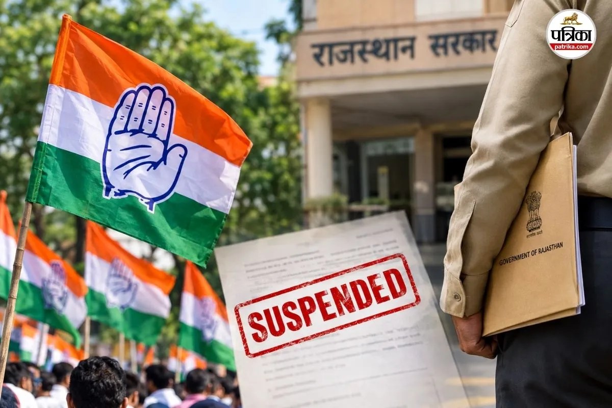 rajasthan kathumar poll congress candidate husband suspended