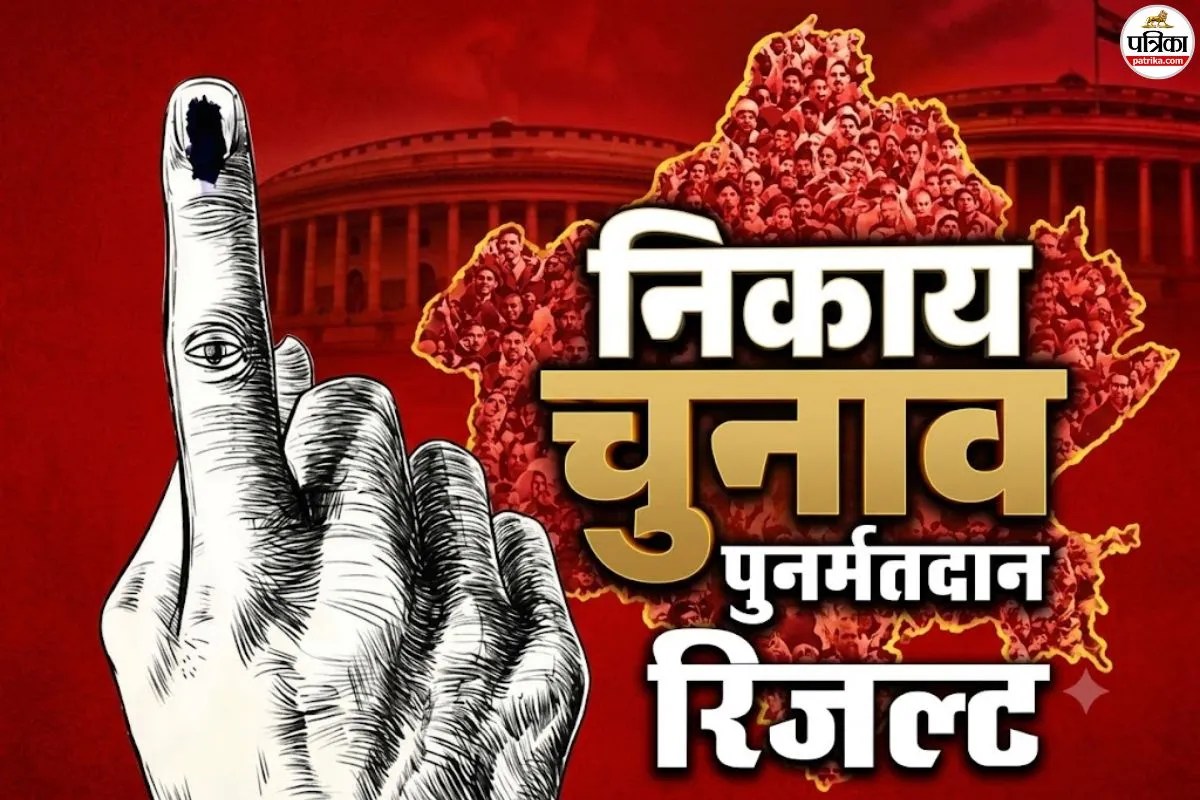 rajasthan nikay chunav repoll result jaipur jodhpur kota suket