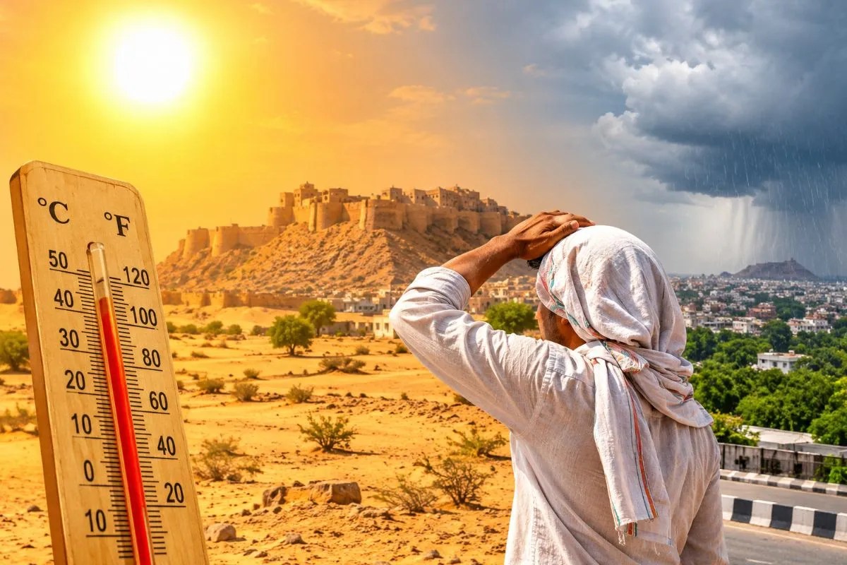 rajasthan 6 district cross 40 degrees celsius temperature