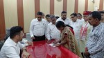 नामांकन वापस लेती रमा सांखला व मौजूद भाजपा के पदाधिकारी
