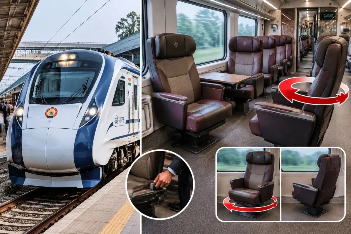 rotating seats in vande bharat train