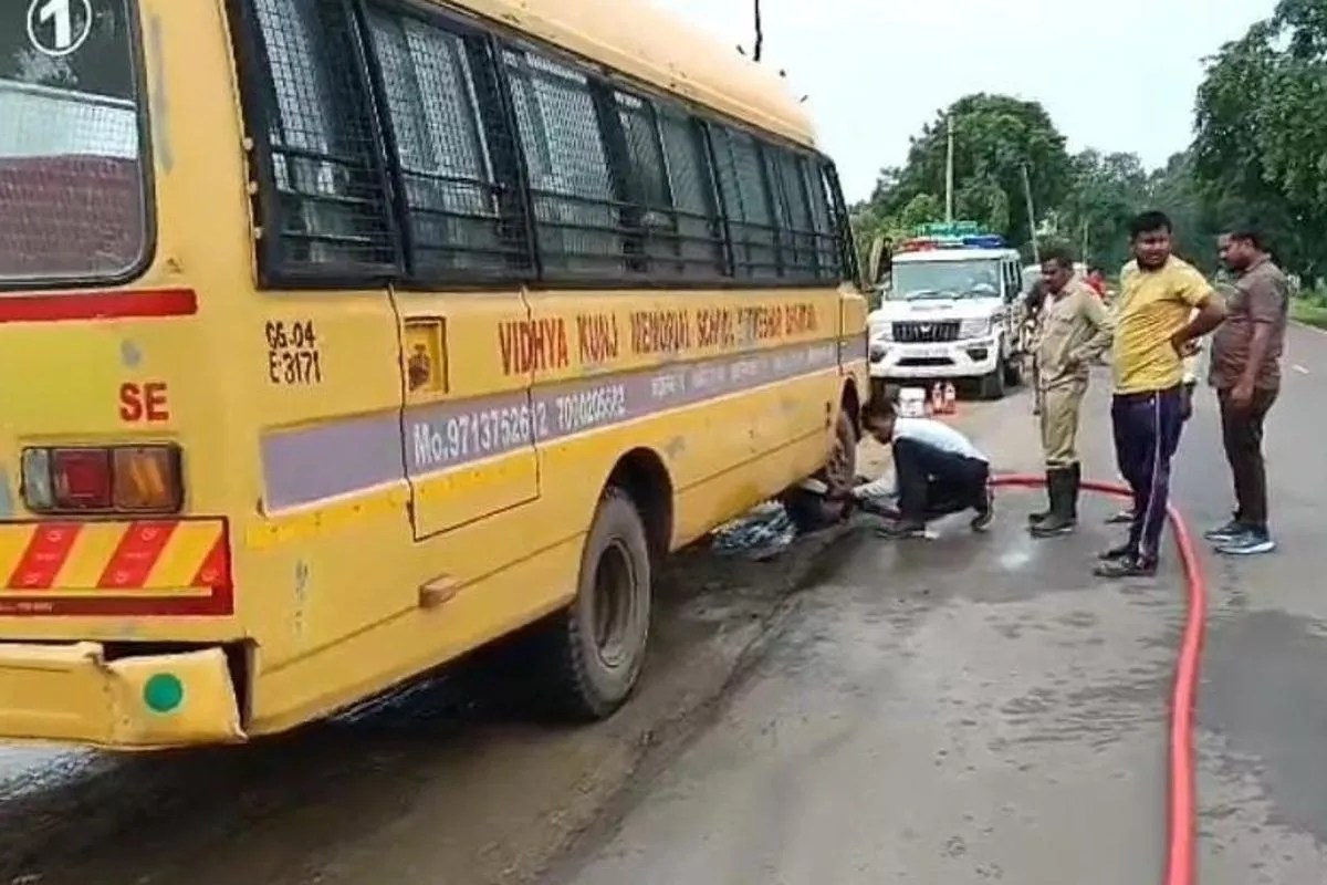 Dhamtari School Bus Fire