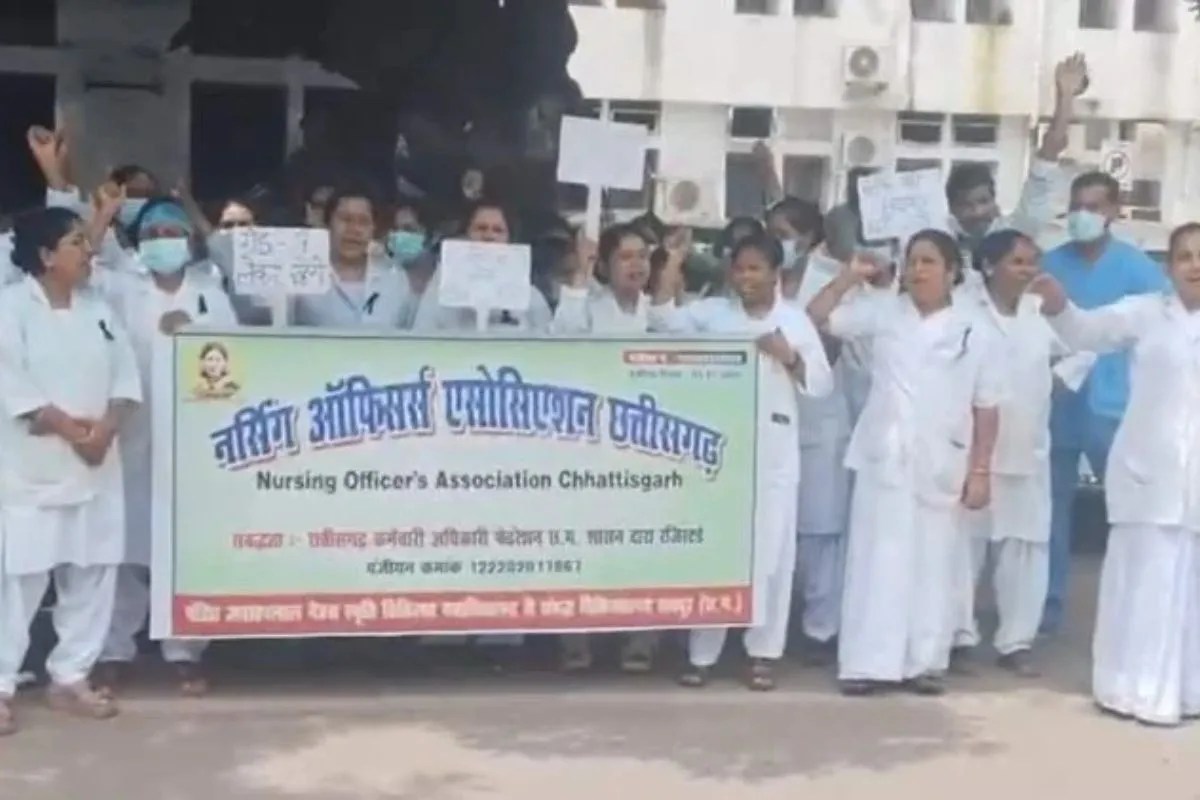 Chhattisgarh nursing protest