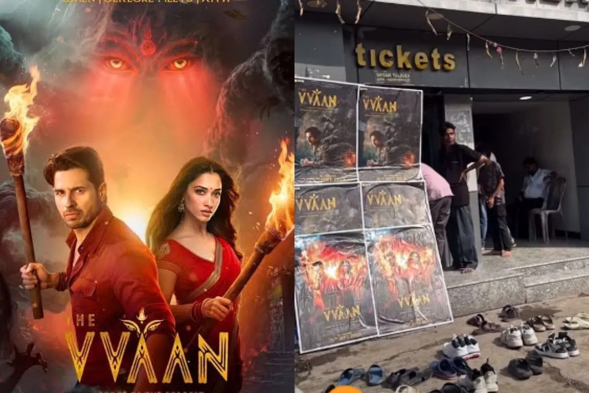 मुजफ्फरपुर थिएटर में 'द वन' देखने से पहले दर्शकों ने उतारे जूते-चप्पल, वीडियो वायरल