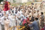 villagers storm police station over missing girl lathi charge