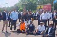 Lawyers Protest In Bhopal