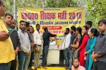 अस्पताल से लौटे अभ्यर्थी, फिर भी नहीं टूटा हौसला (फोटो सोर्स : Ritesh Singh )