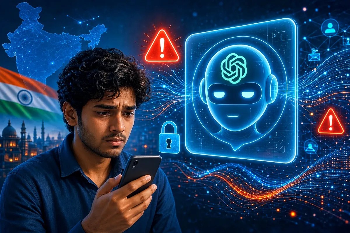 AI Cybersecurity Warning in India (AI Image )