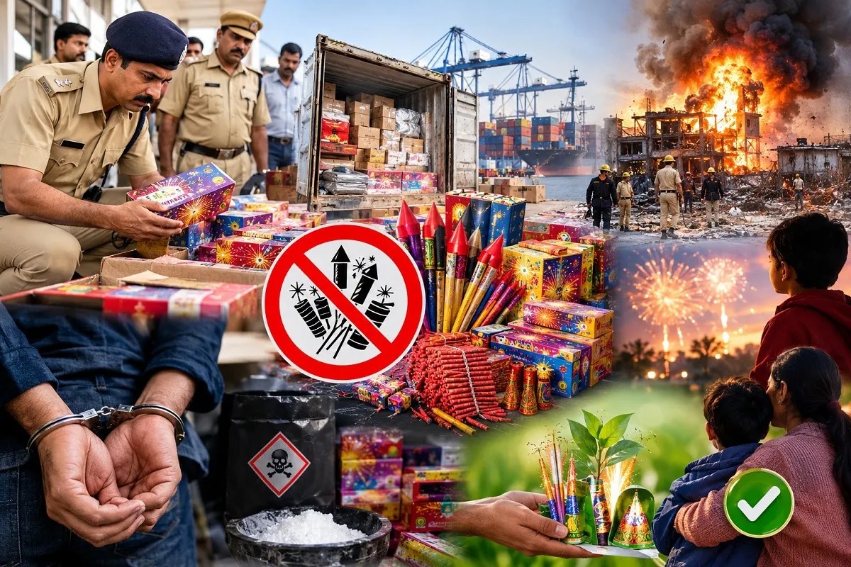 Ai-Image-of-Illegal-Fireworks-Raid-and-Safety-Collage.