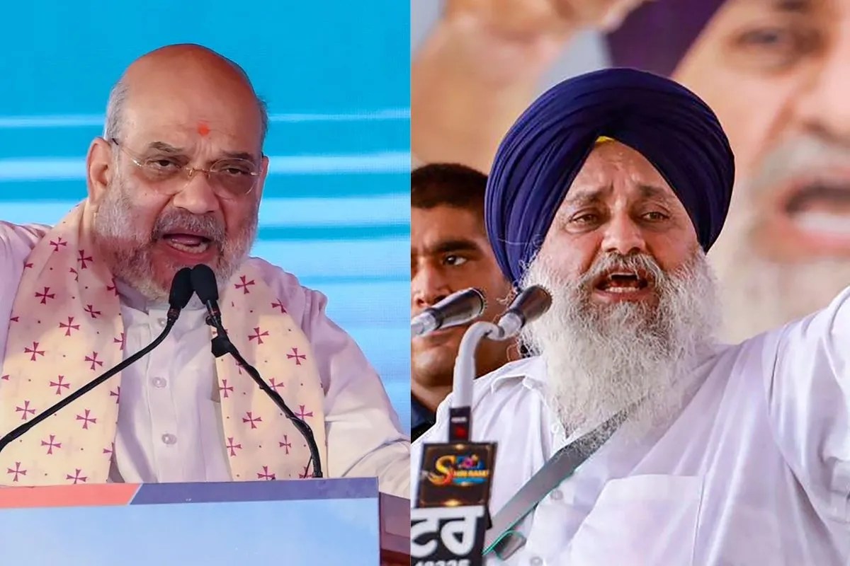 Amit Shah And Sukhbir Singh Badal