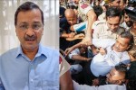 Arvind Kejriwal in afarpur Police Station
