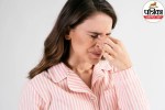 Blepharitis symptoms showing woman