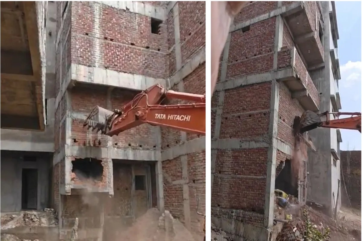 Bulldozer run on encroachments
