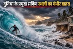 Climate change impact on surfing spots