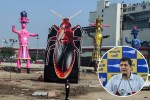 Cockroach effigy controversy