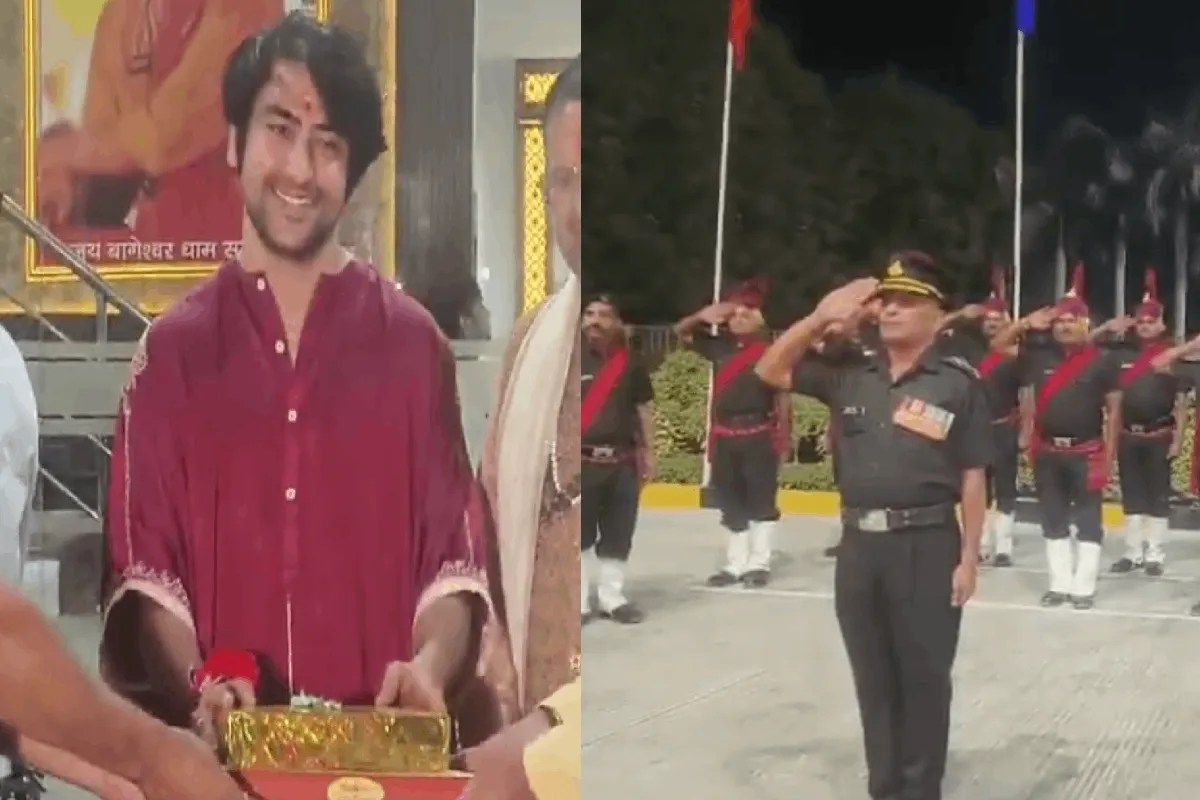 Dhirendra Shastri guard of honor viral video sp clarification