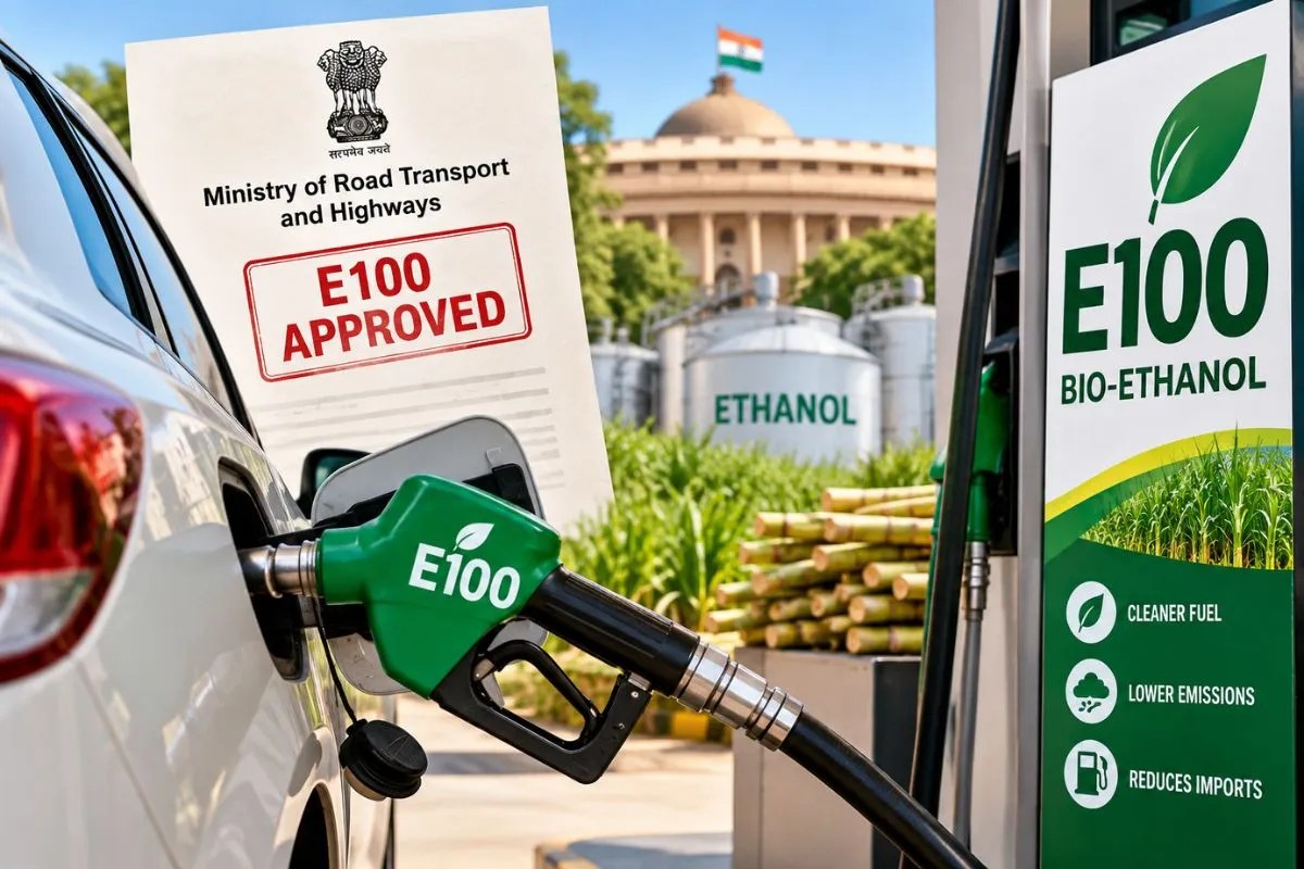 E100 Fuel: 100% एथेनॉल से चलने वाली कारों के लिए रास्ता साफ, सरकार ने बदले मोटर व्हीकल नियम