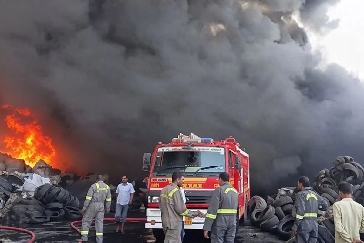 Firozabad Tyre Factory Fire News, Firozabad Fire, Tyre Factory Fire, Firozabad News, UP News