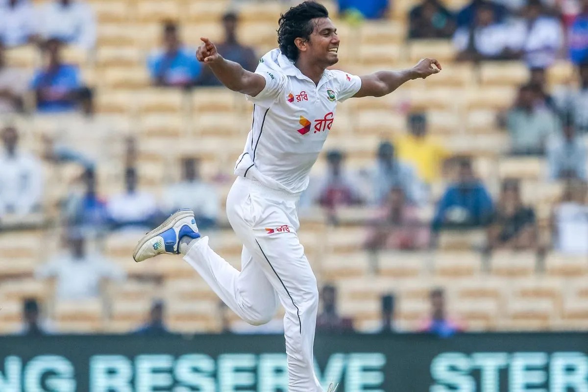 hasan mahmud hat-trick in Test cricket.