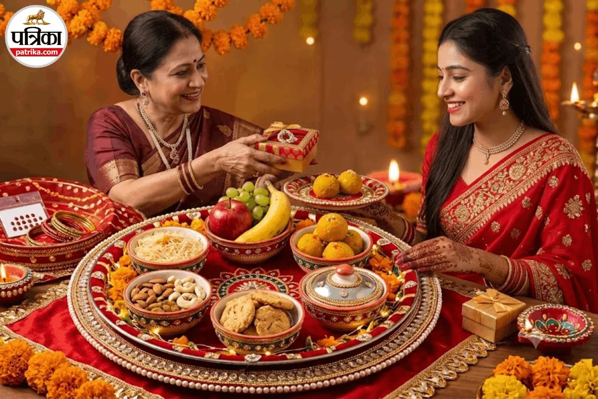 Karwa Chauth Sargi Thali Decoration Ideas