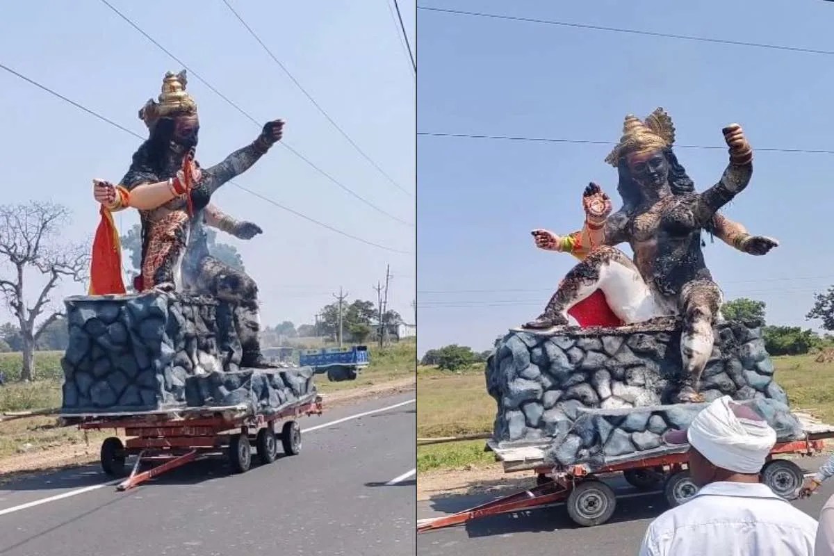 Khandwa Durga Idol Accident