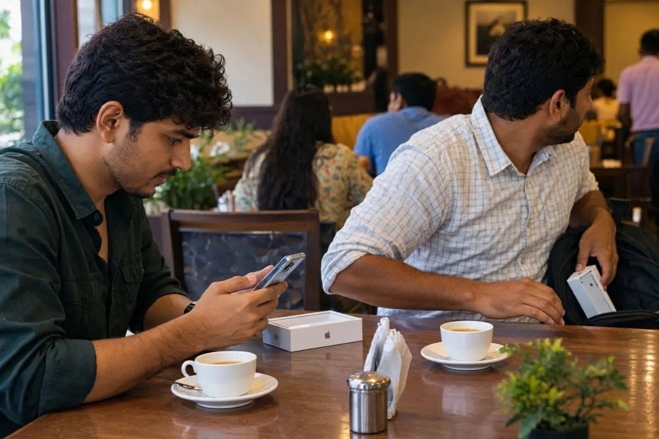 ग्वालियर में OLX पर iPhone का विज्ञापन देख खरीदने आया युवक, चेक करने के बहाने से लिया, फिर हो गया नौ दो ग्यारह