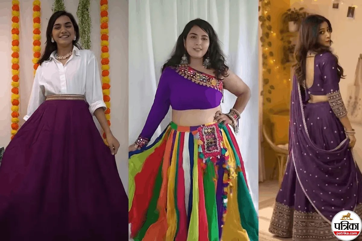 Maha Ashtami Outfit Ideas, Purple Outfit Ideas, Maha Ashtami Dress Ideas,
