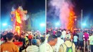 दशहरा उत्सव समिति के तत्वावधान में सरदार वल्लभभाई पटेल मैदान में 30 फीट ऊंचे रावण के पुतले का दहन किया गया। कार्यक्रम में भगवान श्रीराम का राजतिलक भी हुआ। श्रीराम, लक्ष्मण, सीता और हनुमान के स्वरूप आकर्षण का केंद्र रहे। जगह-जगह लोगों ने पुष्पवर्षा कर झांकी का स्वागत किया।