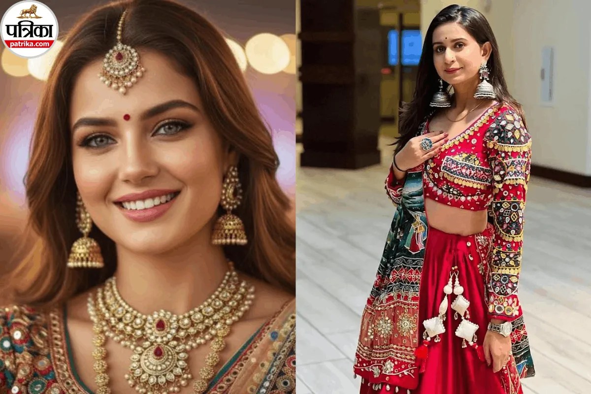 Red Outfit Jewellery, Garba Jewellery Ideas