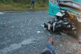 Bus-bike collision in Balrampur