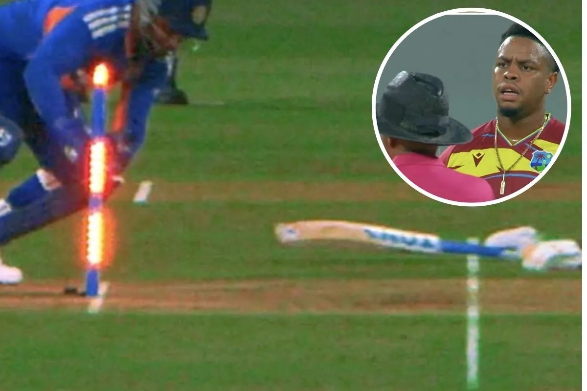 Shimron Hetmyer Run Out