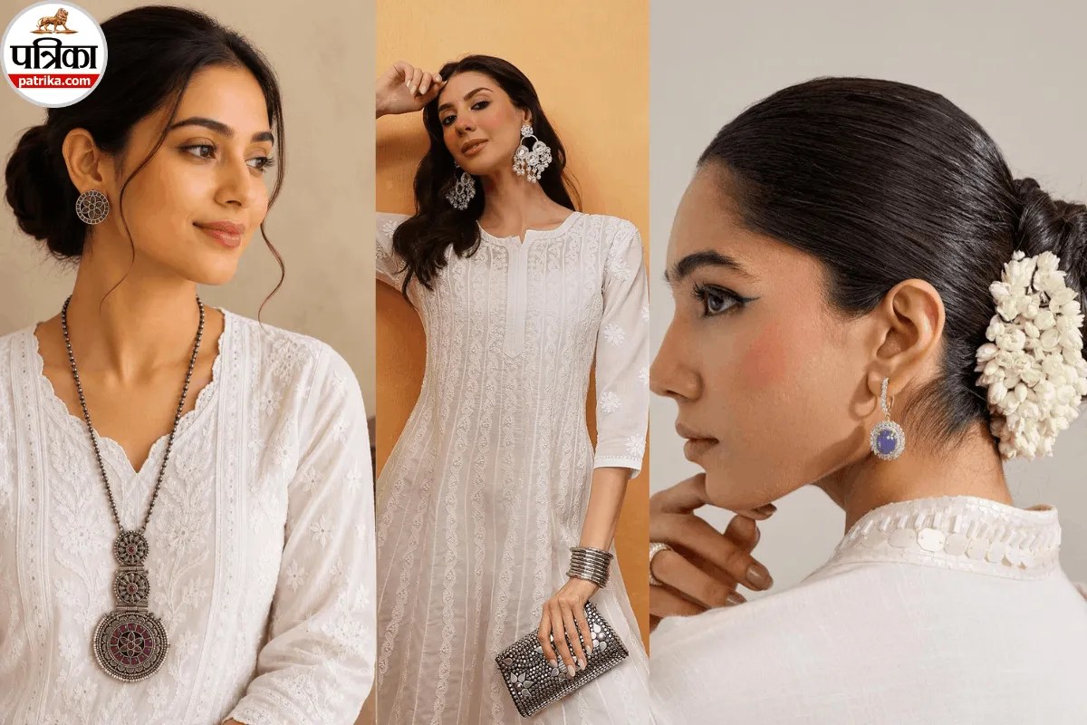 White Ethnic Wear, Navratri Styling