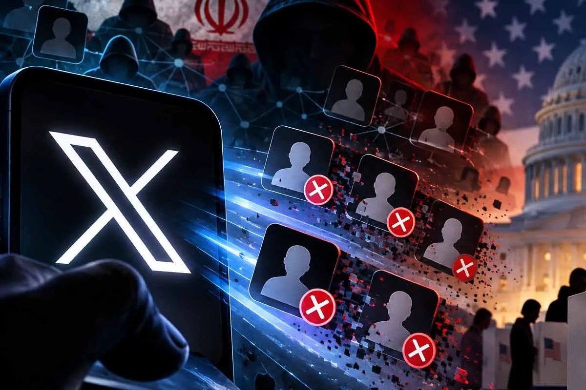 X suspends Iranian accounts