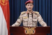 Houthi military spokesperson Yahya Saree