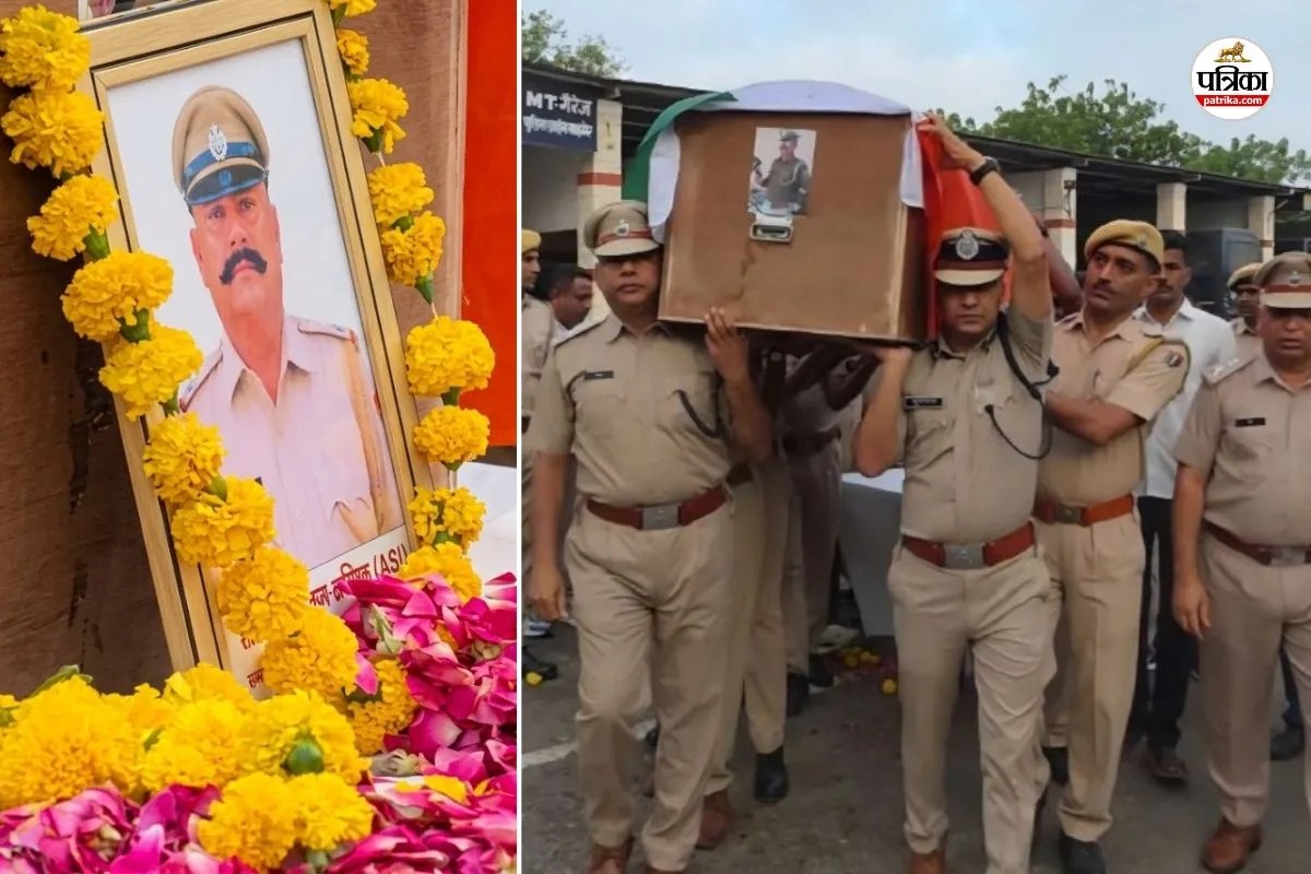 barmer asi durgaram funeral state honours village mourns death