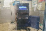 attempted robbery by cutting open an atm