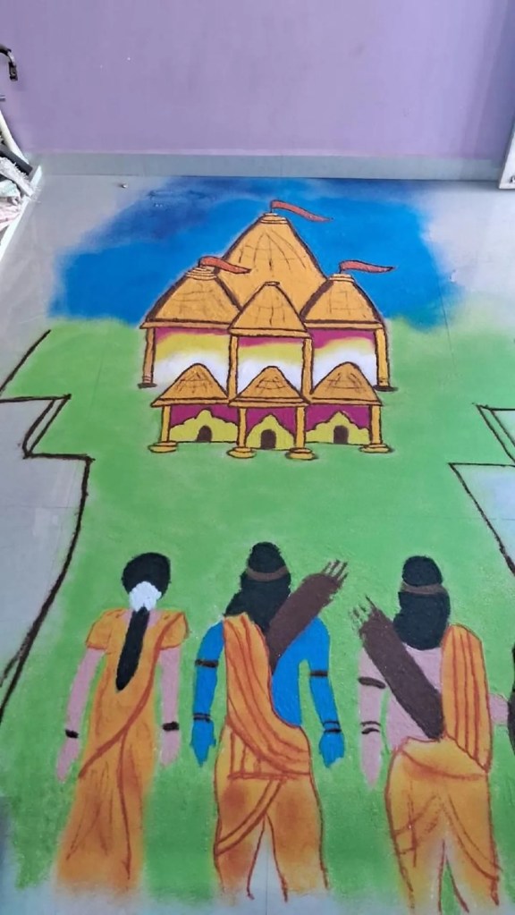रामायण की जीवंत झलक: कार्निवल में रामायण के प्रसंग पर आधारित एक दृश्य की प्रस्तुति।
