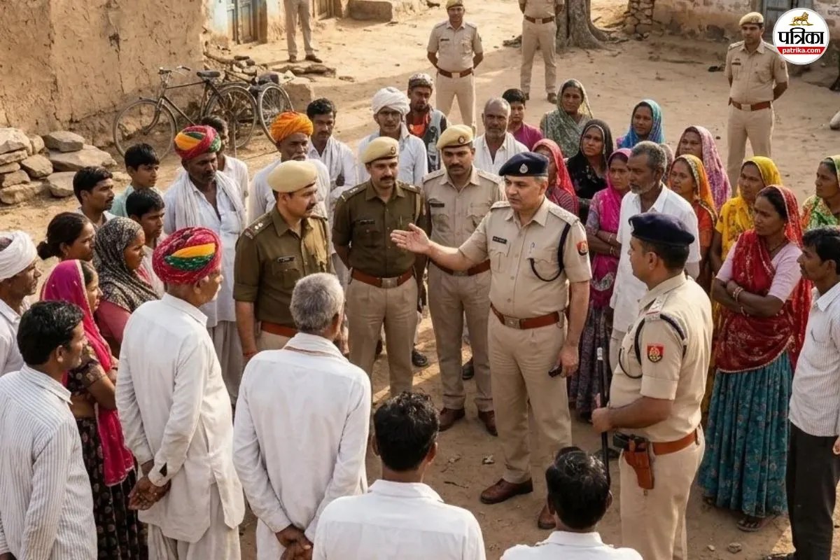 dholpur saipau bhadiyana village sarpanch election violence stones fired