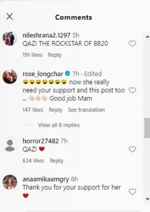Netizens comments on ekta kapoor post
