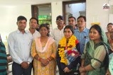 ajmer daughter gauravi singh grand welcome winning gold medal sri lanka