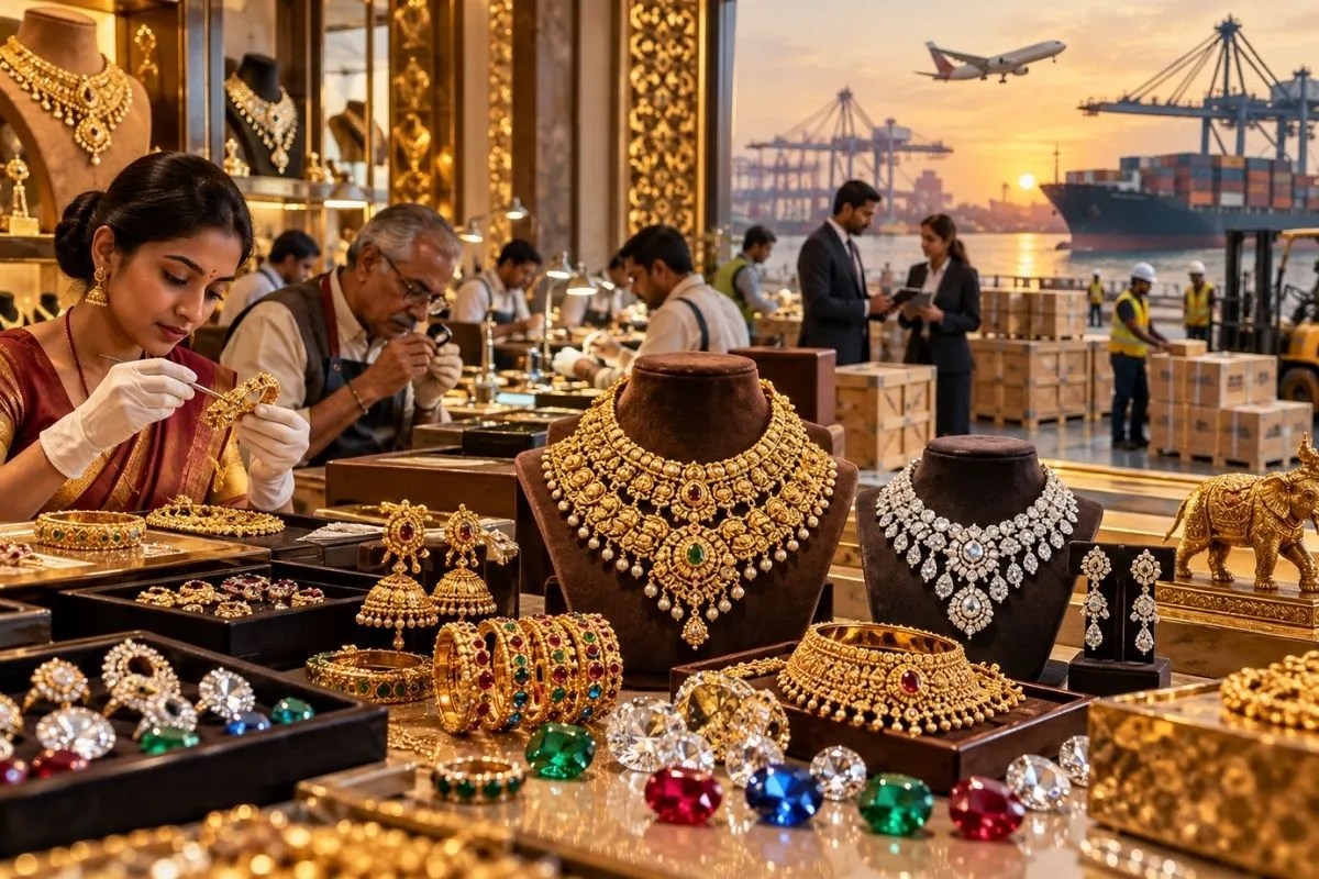 india gems and jewellery exports increased