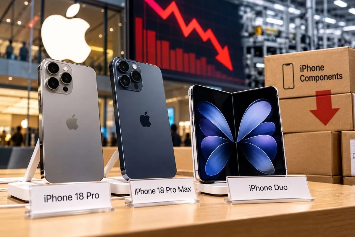इतने महंगे कि बिक ही नहीं रहे? Apple ने iPhone 18 Pro और Pro Max के लिए प्रोडक्शन घटाने के दिये आदेश