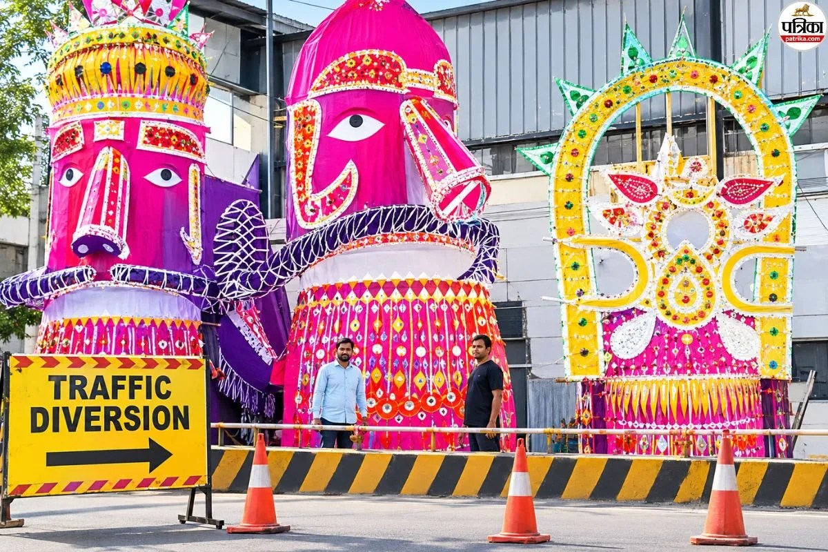 jaipur dussehra mela traffic routes diversion
