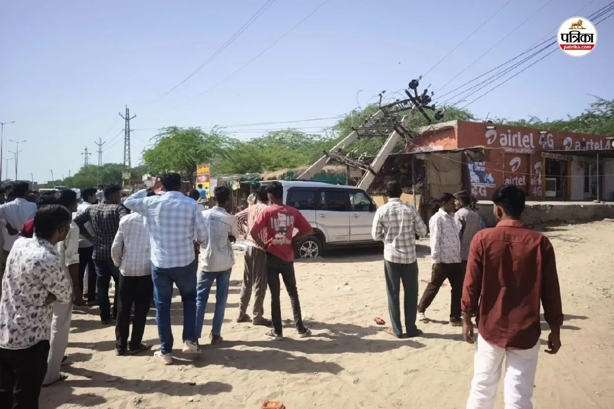 jaisalmer uncontrolled Vehicle in transformer 7 air force officers escaped