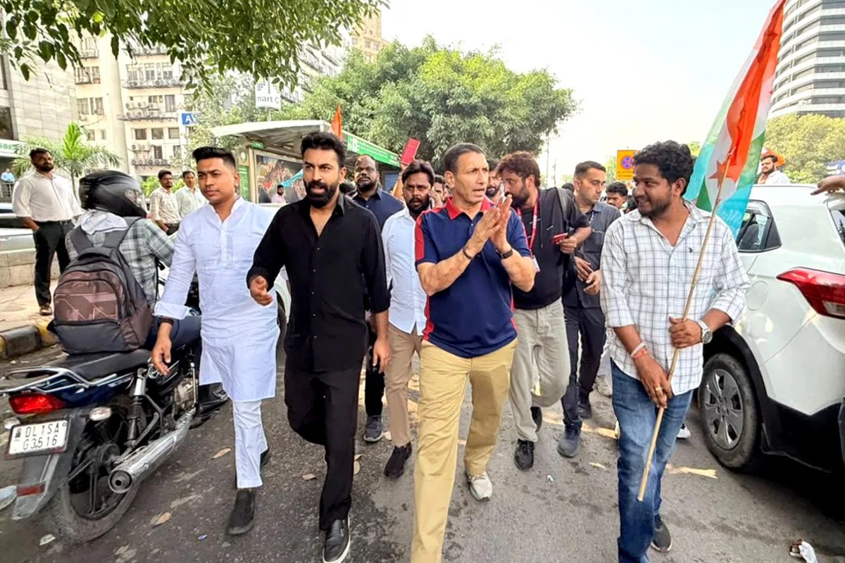 राहुल गांधी के मार्च से पहले दिल्ली पहुंचे जीतू पटवारी, बोले- ‘न्याय के लिए, आज न्याय योद्धा के साथ!’