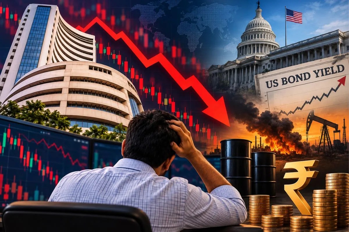 Why Share Market Fall Today: निवेशकों को बडा नुकसान, सेंसेक्स 550 अंक टूटकर हुआ बंद, जानिए इस गिरावट के 5 बड़े कारण