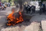 nangli circle scooter fire