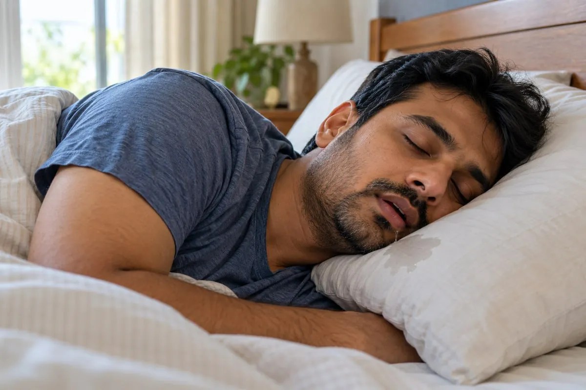 drooling while sleeping